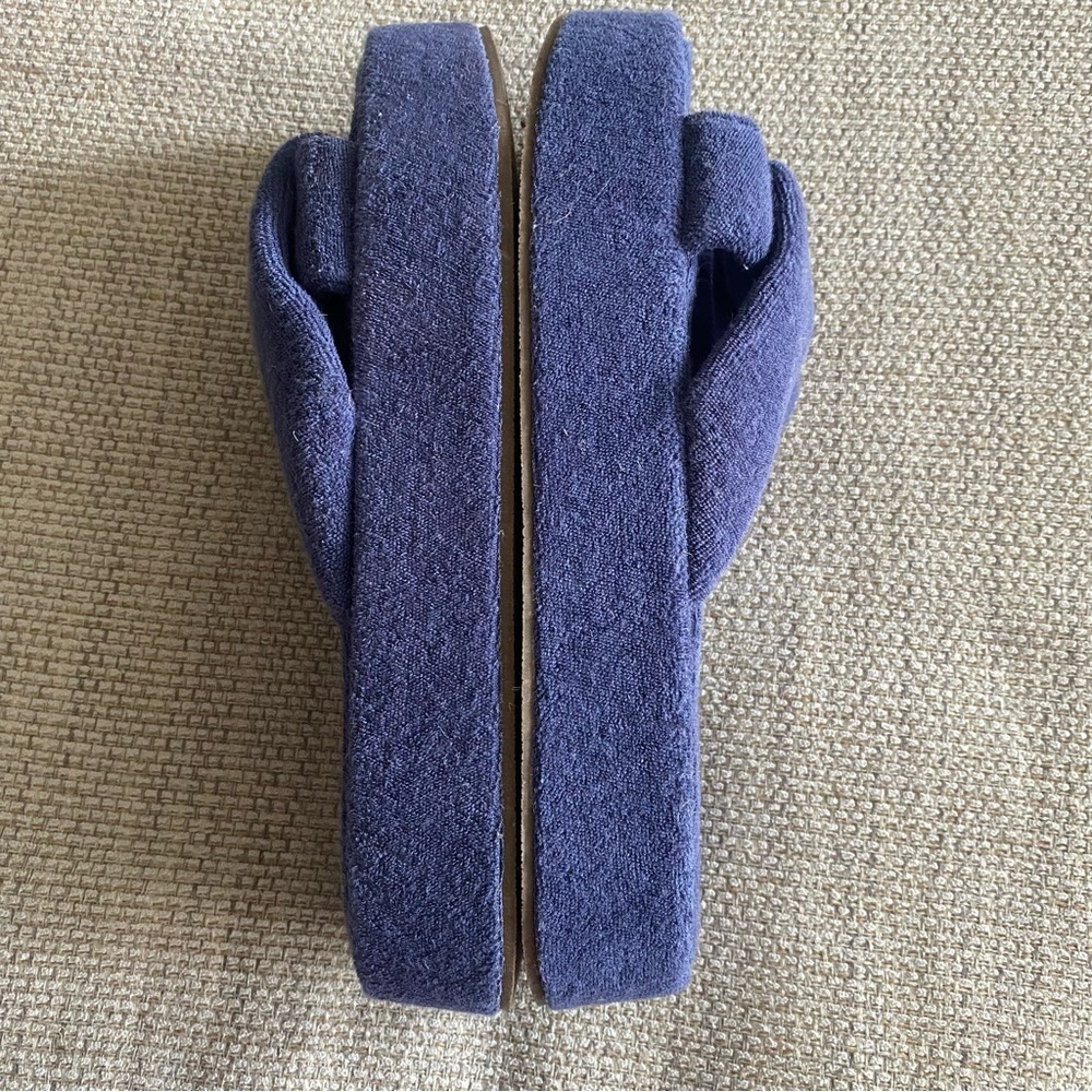 AERIE NWOT Women's blue Crisscross Slide Slippers 6 - Picture 5 of 7